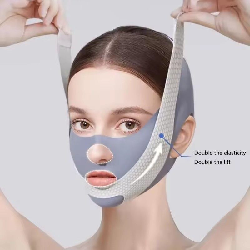 Face Slimming Bandage V Line Face Shaper Double Chin Reducer Face Lifting Belt Anti Wrinkle Facial Massager Women Skin Care Tool C-730