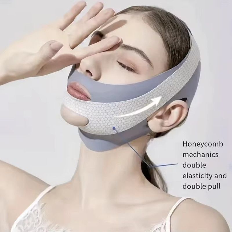 Face Slimming Bandage V Line Face Shaper Double Chin Reducer Face Lifting Belt Anti Wrinkle Facial Massager Women Skin Care Tool C-730