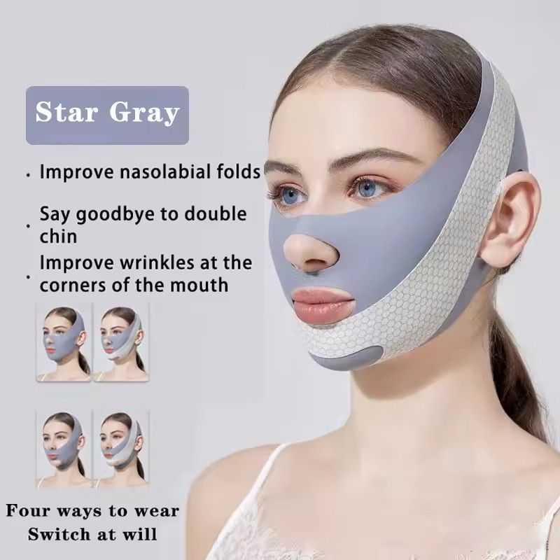 Face Slimming Bandage V Line Face Shaper Double Chin Reducer Face Lifting Belt Anti Wrinkle Facial Massager Women Skin Care Tool C-730