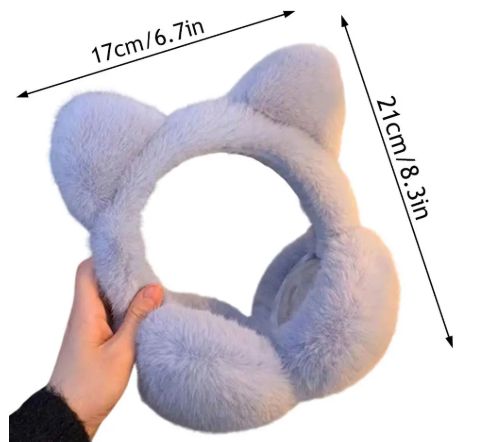 1PC Cat Ears Soft Plush Ear Warmer Winter Warm Earmuffs Fashion Ear Cover Outdoor Cold Protection Ear-Muffs Folding Earflap