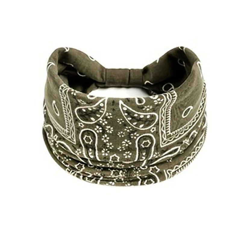 1PC Leopard Print Sports Headband, European and American Knotted Wide Edge Elastic Headband, Sweat Absorbing Headband