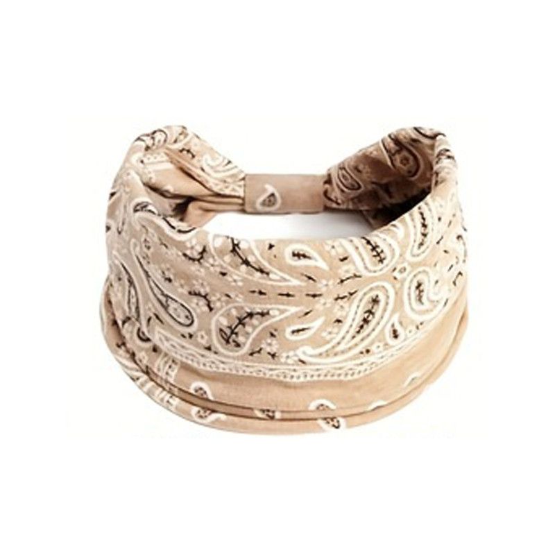 1PC Leopard Print Sports Headband, European and American Knotted Wide Edge Elastic Headband, Sweat Absorbing Headband
