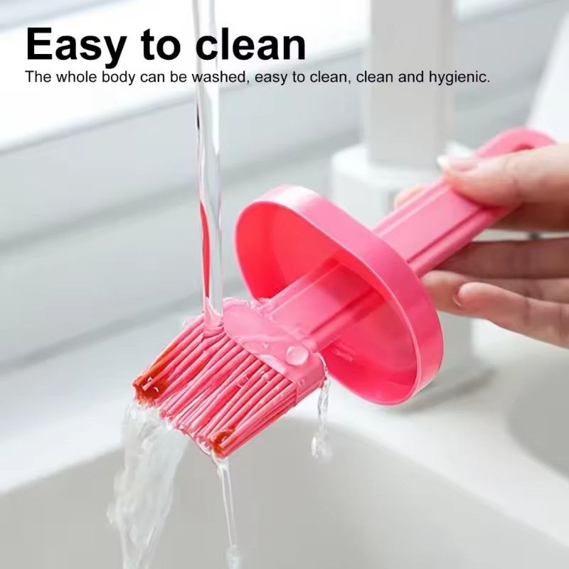 Integrated Barbecue Oil Brush High-Temperature Resistance Cooking Kitchen Pancake Home Baking Oil Brush With Bottle Cooking Tool
