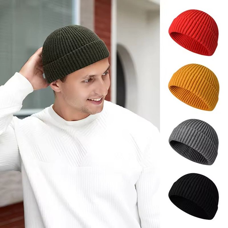 1PC New Men's Women's Trend Melon Hat Knitted Wool Hat Hip Hop Dome Watermelon Ruffian Hat Autumn and Winter Baotou Cold Hat