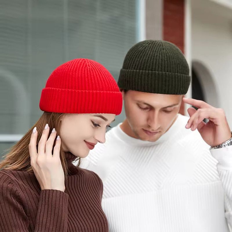 1PC New Men's Women's Trend Melon Hat Knitted Wool Hat Hip Hop Dome Watermelon Ruffian Hat Autumn and Winter Baotou Cold Hat