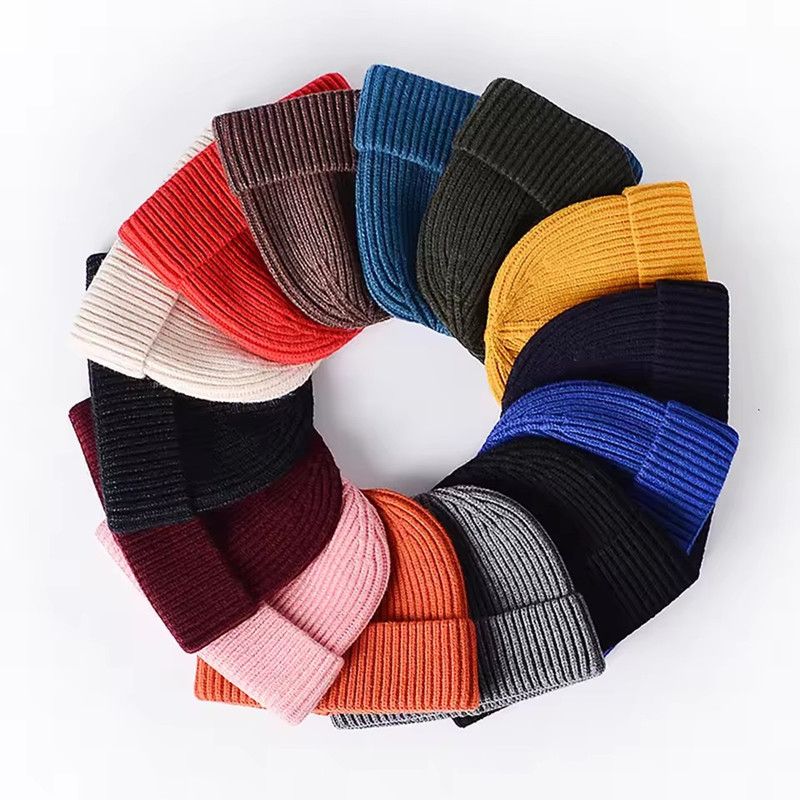 1PC New Men's Women's Trend Melon Hat Knitted Wool Hat Hip Hop Dome Watermelon Ruffian Hat Autumn and Winter Baotou Cold Hat