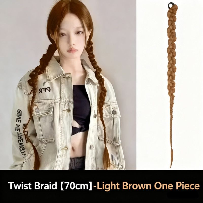 1PC Synthetic Hair Ponytail Wig Women's Twist Braid Spice Girls Fashion Playful Lady Wig Dirty Braid Hair Accessories