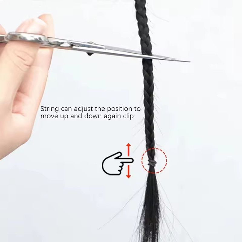 1PC Synthetic Hair Ponytail Wig Women's Twist Braid Spice Girls Fashion Playful Lady Wig Dirty Braid Hair Accessories