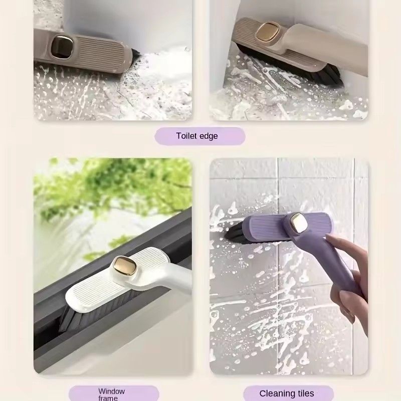 1PC Cleaning Brush Multifunctional 360-degree Rotating Gap Cleaning Brush Bathroom and Kitchen Tile Floor Scrubber Accessories