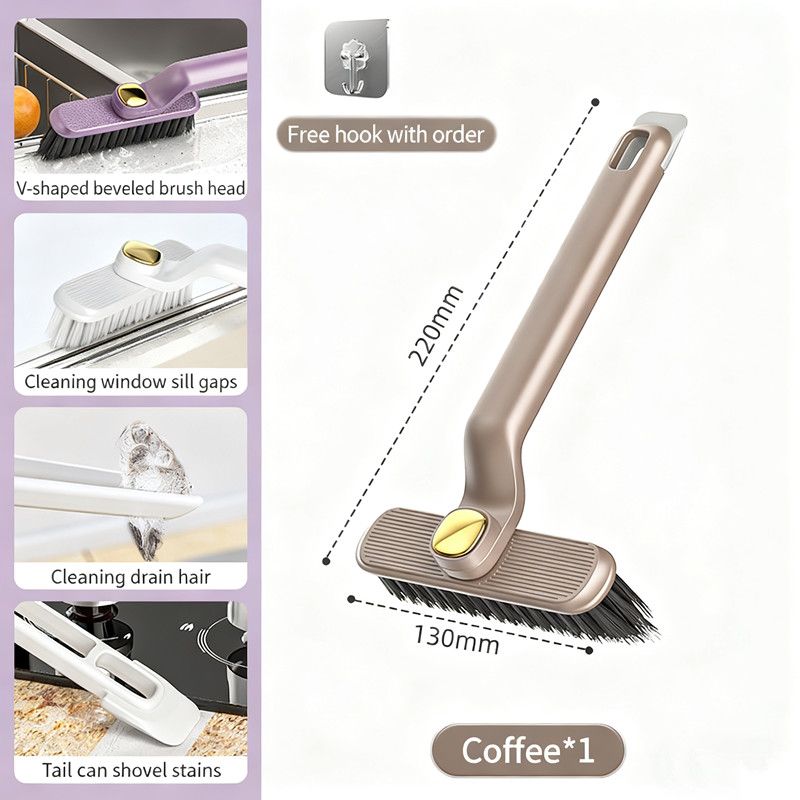 1PC Cleaning Brush Multifunctional 360-degree Rotating Gap Cleaning Brush Bathroom and Kitchen Tile Floor Scrubber Accessories