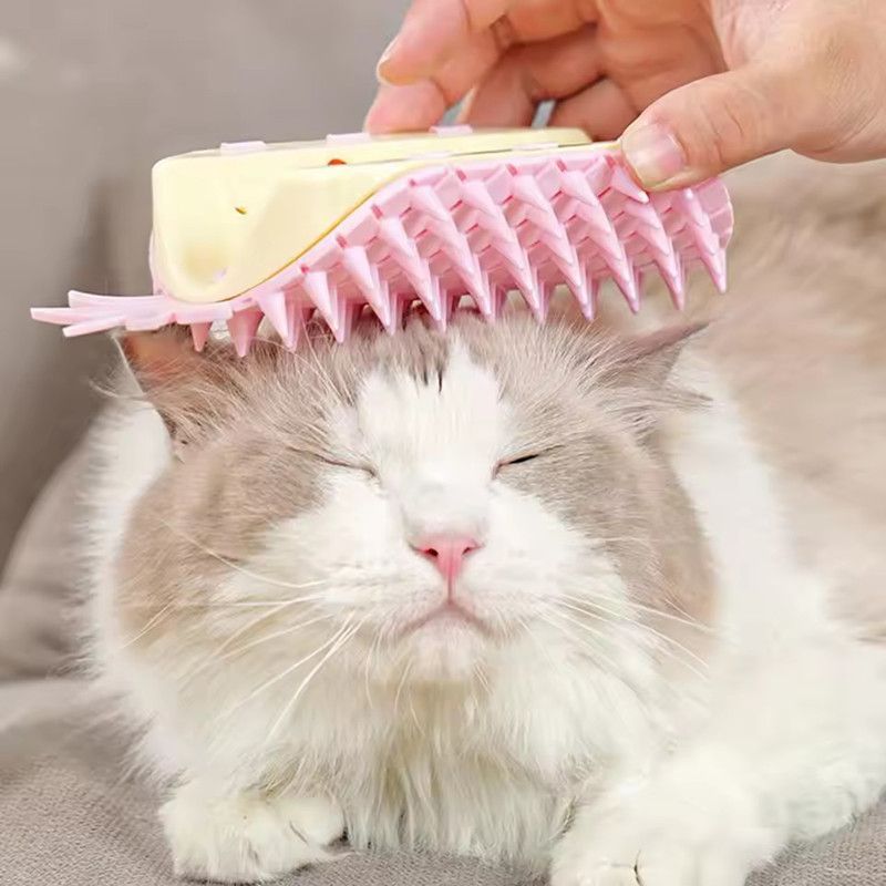 Cat Self Groomer Pineapple Shape Cat Wall Corner Massage Comb with Catnip Cat Face Scratcher Grooming Brush for Long Short Fur