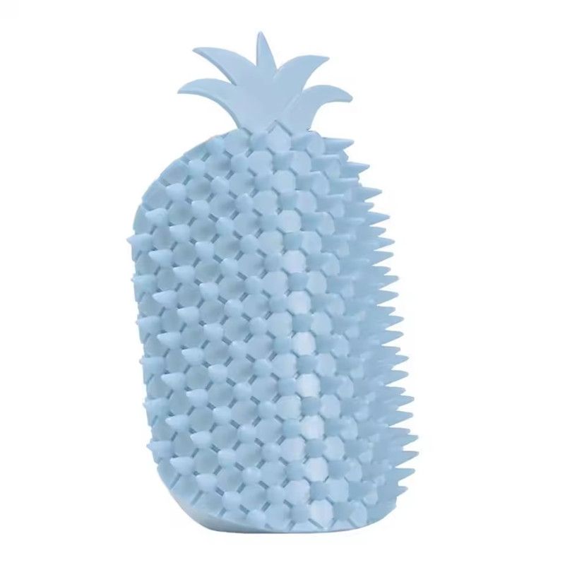 Cat Self Groomer Pineapple Shape Cat Wall Corner Massage Comb with Catnip Cat Face Scratcher Grooming Brush for Long Short Fur
