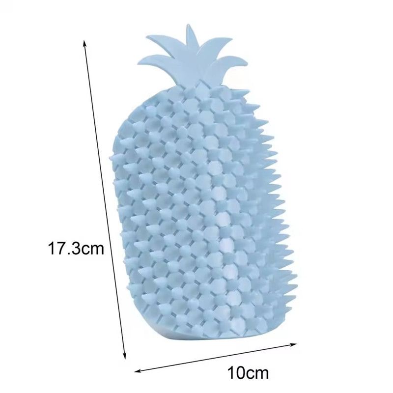 Cat Self Groomer Pineapple Shape Cat Wall Corner Massage Comb with Catnip Cat Face Scratcher Grooming Brush for Long Short Fur