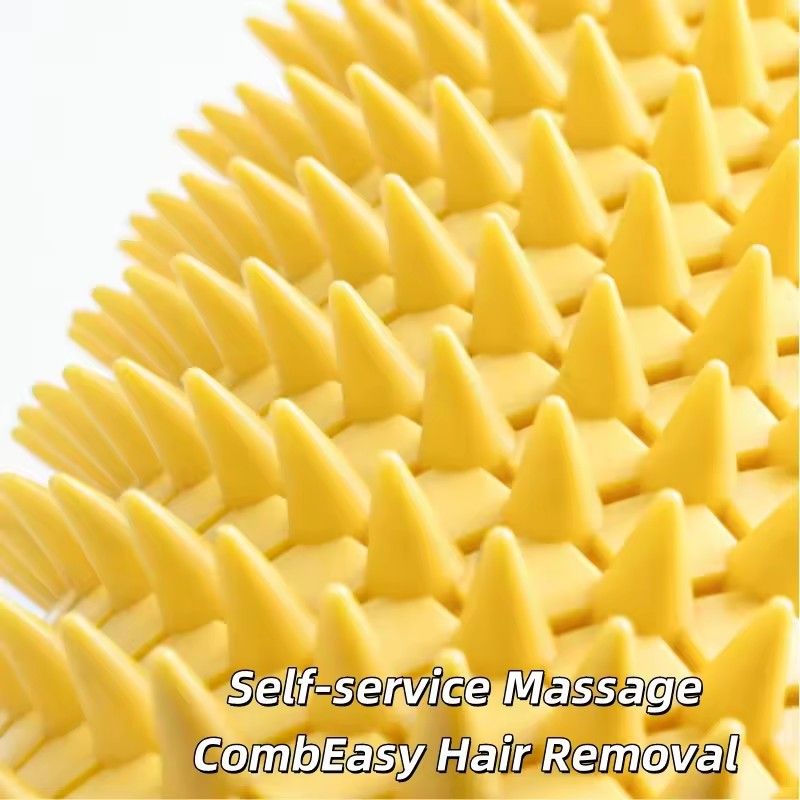Cat Self Groomer Pineapple Shape Cat Wall Corner Massage Comb with Catnip Cat Face Scratcher Grooming Brush for Long Short Fur