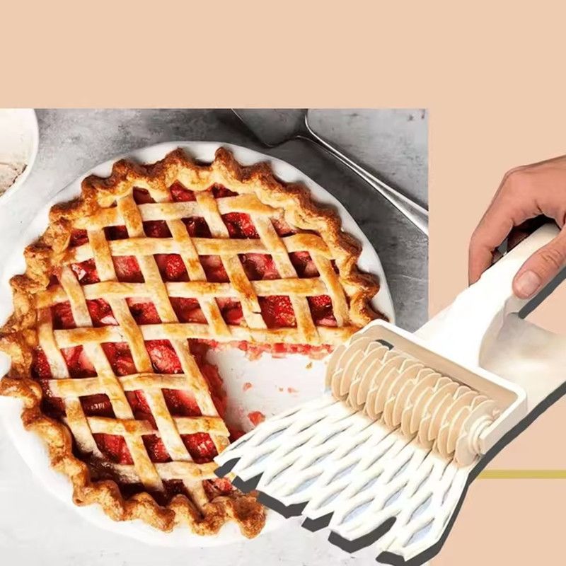 1PC Plastic Lattice Roller Cutter Dough Cutter Pie Pizza Cookies Pull Mesh Wheel Knife Baking Pastry Tools Kitchen Accessories