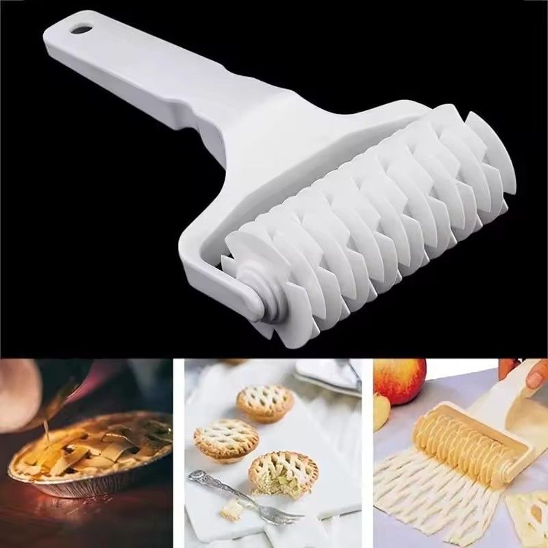 1PC Plastic Lattice Roller Cutter Dough Cutter Pie Pizza Cookies Pull Mesh Wheel Knife Baking Pastry Tools Kitchen Accessories