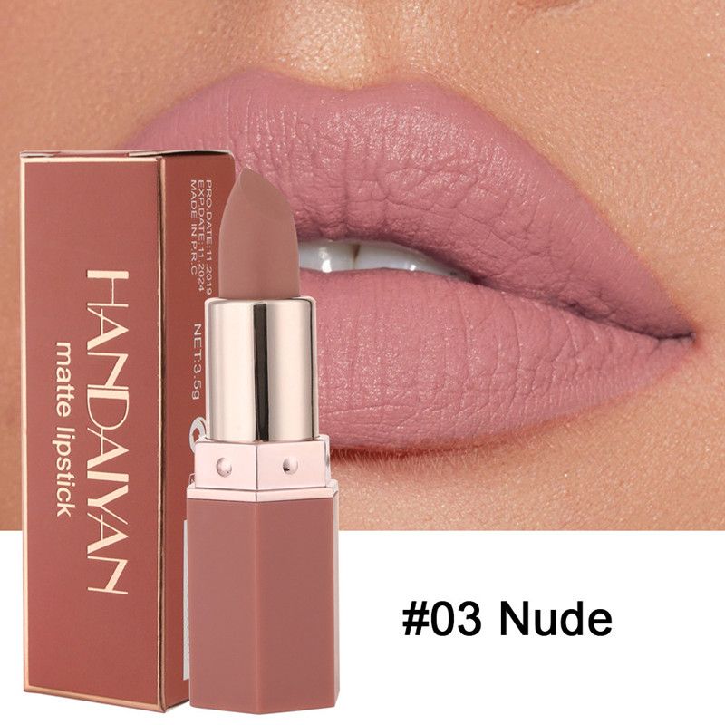 1PC 6 Colors Sexy Matte Lipstick Waterproof Long Lasting Non-stick Cup Lip Stick Liner Pencil Woman Makeup Lips Cosmetics view 8