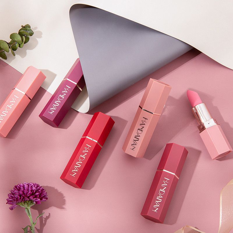 1PC 6 Colors Sexy Matte Lipstick Waterproof Long Lasting Non-stick Cup Lip Stick Liner Pencil Woman Makeup Lips Cosmetics view 2