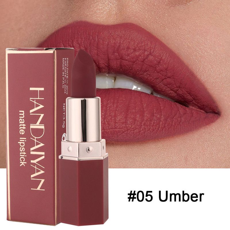 1PC 6 Colors Sexy Matte Lipstick Waterproof Long Lasting Non-stick Cup Lip Stick Liner Pencil Woman Makeup Lips Cosmetics view 10