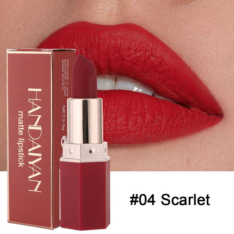 1PC 6 Colors Sexy Matte Lipstick Waterproof Long Lasting Non-stick Cup Lip Stick Liner Pencil Woman Makeup Lips Cosmetics view 9