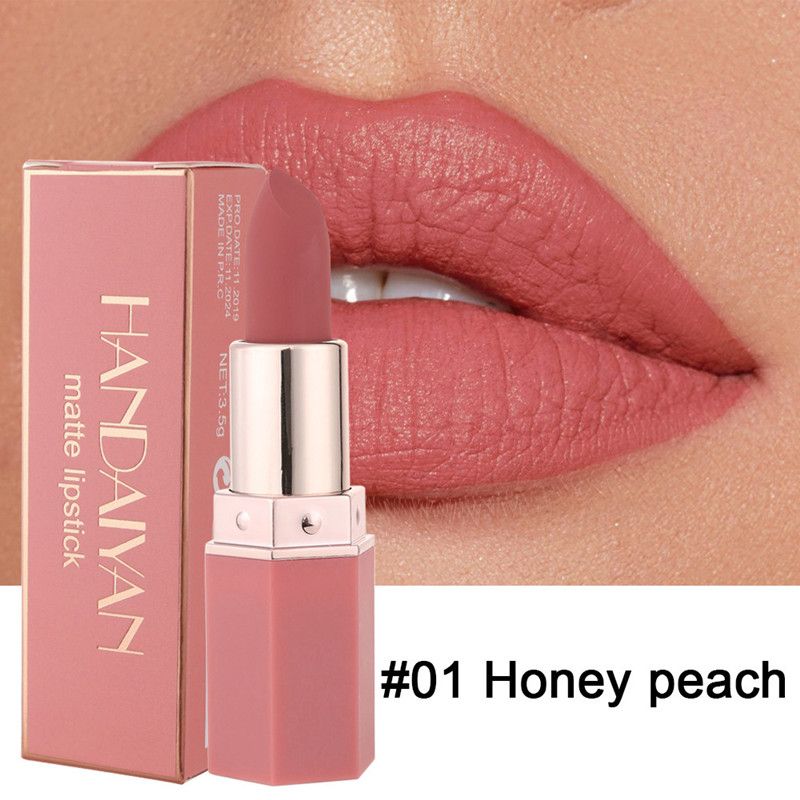 1PC 6 Colors Sexy Matte Lipstick Waterproof Long Lasting Non-stick Cup Lip Stick Liner Pencil Woman Makeup Lips Cosmetics view 6