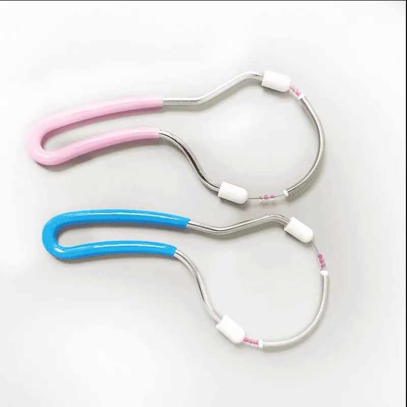 2PCS Facial Epilator for Women, Remove Unwanted Hair on Upper Lip, Chin, Face, Portable Handheld Spring Roller Epilator