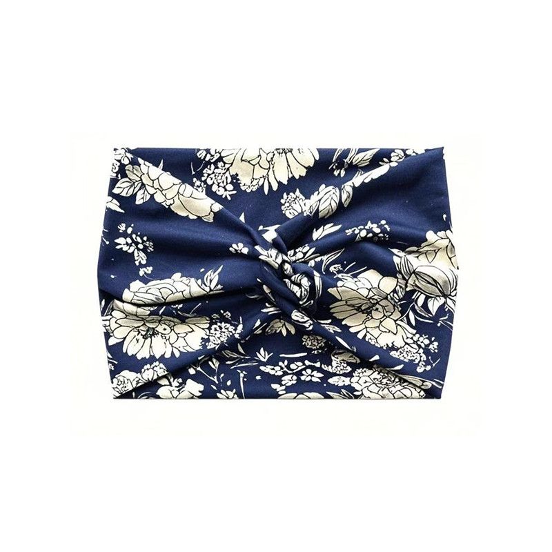 1PC Bohemian Yoga Sports Headband: Elastic, Anti-slip, Wide Headband for Workouts, Running, Sweat-absorbing