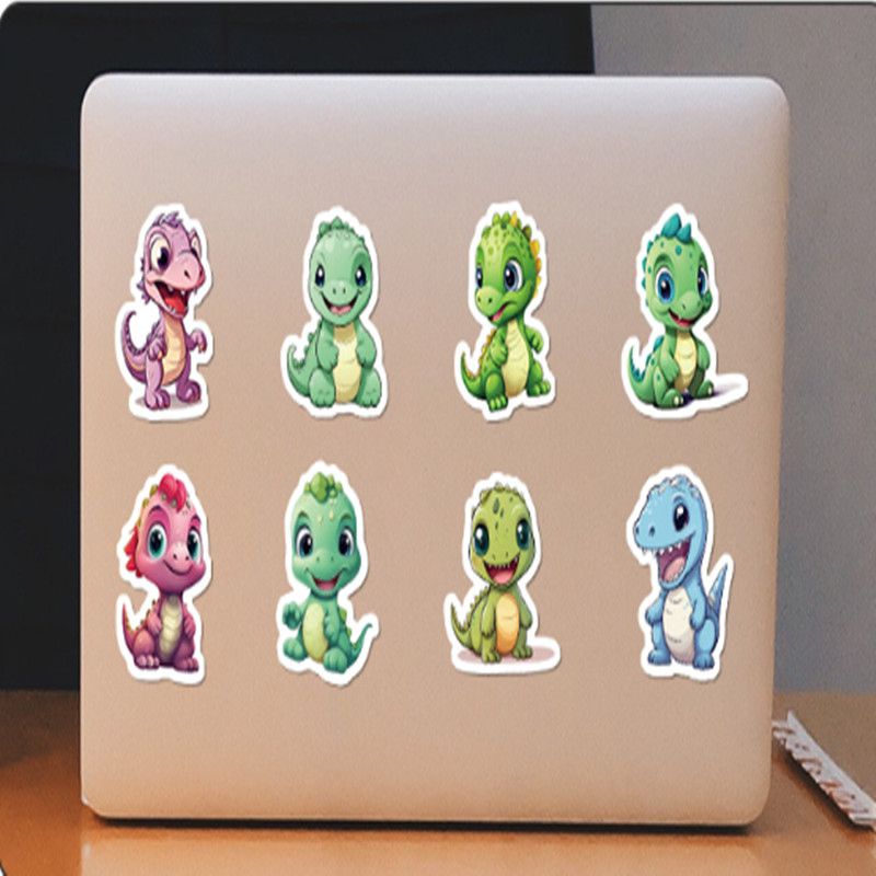 50PCS Cartoon Small Dinosaur PVC Sticker Aesthetic Children's Decoration Scrapbooking Stationery School Supplies for Kids