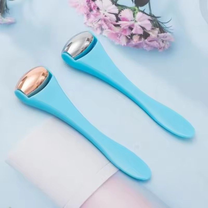 1PC Double Head Stainless Steel Ice Roller Eye Cream Stick Dual-Use Eye Cream Spoon Face Ice Dressing Beauty Stick Face Massager