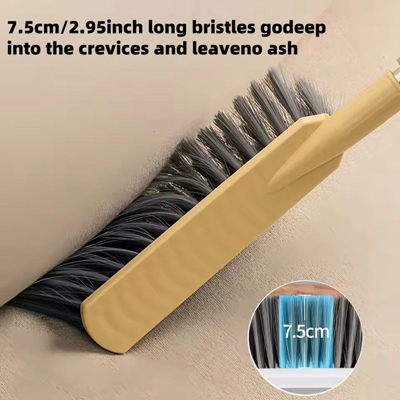1PC Long Handled Broom with Soft Bristles for Dust Removal, Used for Cleaning Bedrooms, Living Rooms, Floors, and Carpets
