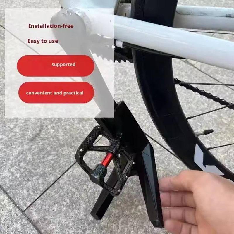 1PC Bicycle Kickstand Portable Mountain Road Bike Pedal Frame Support Stand Kick Stand Support Holder Mountain Bike Side Stand