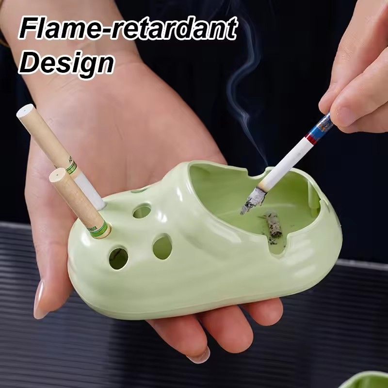1PC Personalized Shoe-shaped Ashtrays, Trendy Home Decoration, Desktop Shoe-shaped Ashtrays, Anti-scattering Design