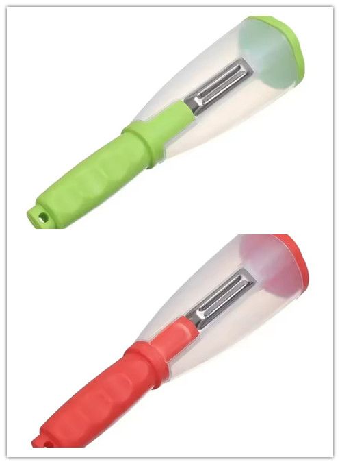 1PC  Stainless Steel Multifunctional Storage Type Peeler for Vegetables and Fruits - Ideal for Kitchen Use - Vegetable Peeler