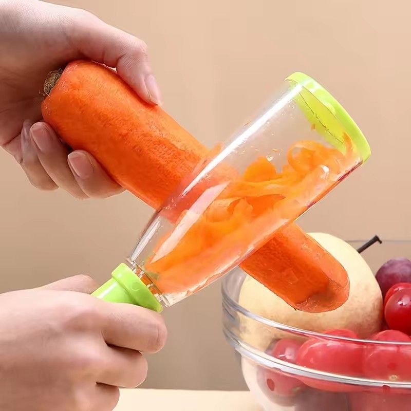 1PC  Stainless Steel Multifunctional Storage Type Peeler for Vegetables and Fruits - Ideal for Kitchen Use - Vegetable Peeler
