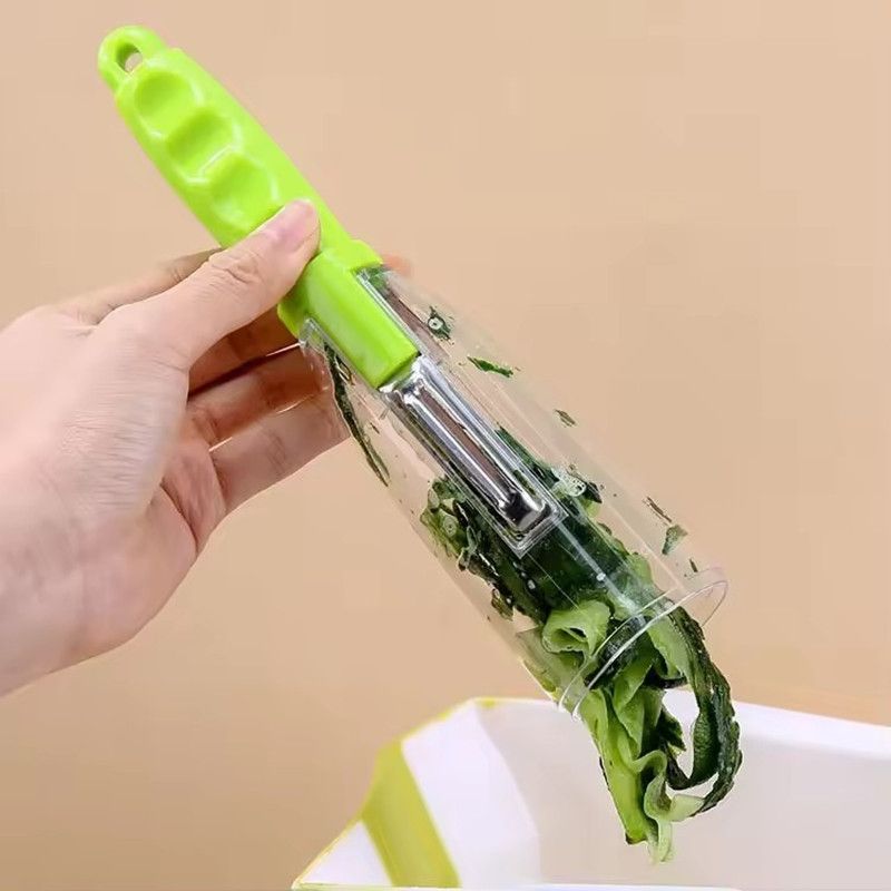 1PC  Stainless Steel Multifunctional Storage Type Peeler for Vegetables and Fruits - Ideal for Kitchen Use - Vegetable Peeler