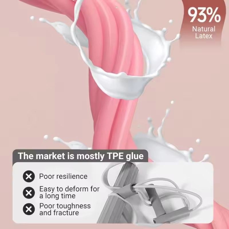 4-Tube Resistance Band with Handles Foot Pedal Professional Elastic Tension Rope for Workout Yoga Stretching Home Gym Fitness