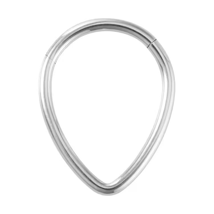 1PC Drip nose Ring Fashion stainless steel closed ring Hinge nasal septum ear bone multi-purpose ring piercing jewelry