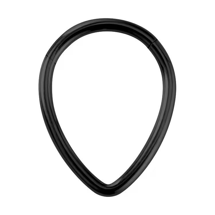 1PC Drip nose Ring Fashion stainless steel closed ring Hinge nasal septum ear bone multi-purpose ring piercing jewelry