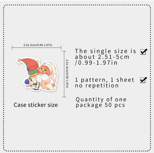 50Pcs Twinkle Twinkle Star People Stickers Cartoon Decals DIY Skateboard Laptop Phone Luggage Star Sticker Cute Kids Toy Gift