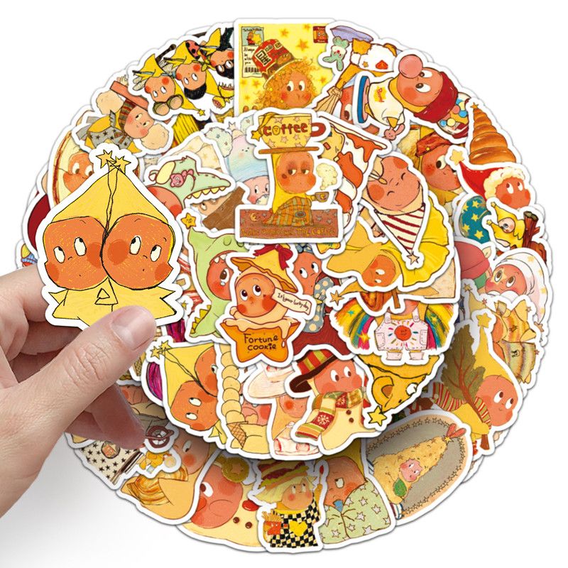 50Pcs Twinkle Twinkle Star People Stickers Cartoon Decals DIY Skateboard Laptop Phone Luggage Star Sticker Cute Kids Toy Gift