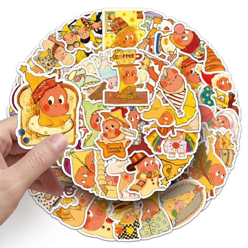 50Pcs Twinkle Twinkle Star People Stickers Cartoon Decals DIY Skateboard Laptop Phone Luggage Star Sticker Cute Kids Toy Gift