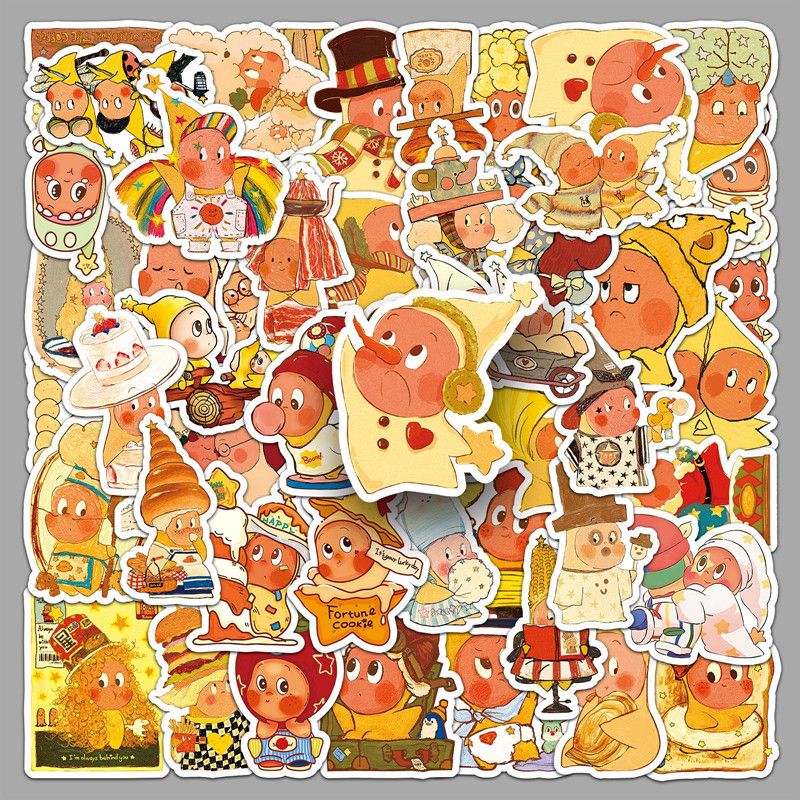 50Pcs Twinkle Twinkle Star People Stickers Cartoon Decals DIY Skateboard Laptop Phone Luggage Star Sticker Cute Kids Toy Gift