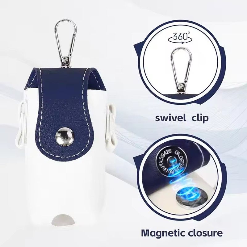 1PC Portable Mini Golf Ball Protection Bag Outside Waist Hanging Keychain Colored Small Waist Bag for Golf Sports Outdoor Use