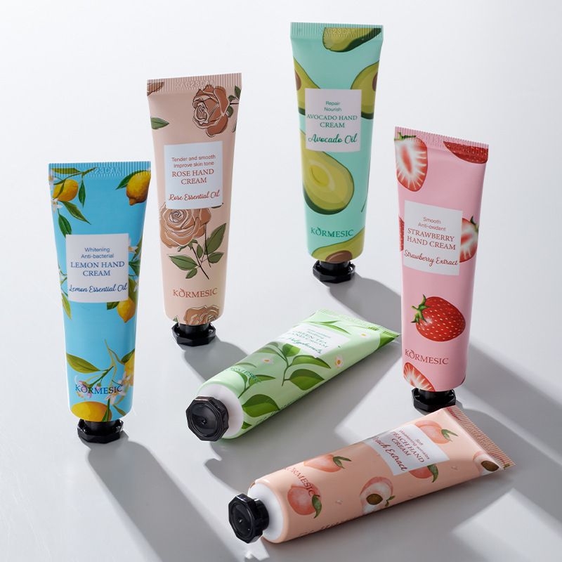 6PCS KORMESIC Fruit Hand Cream Moisturizing Nourishing Anti wrinkle Anti aging Moisturizing Hand Care Product