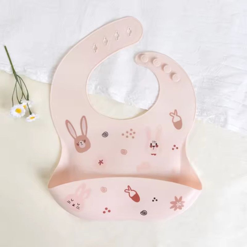 1PC Silicone Bibs For Kids Newborn Baby Feeding Tableware Waterproof Baby Bibs For Toddler Feedings Bibs Burp Cloths Baby Stuff