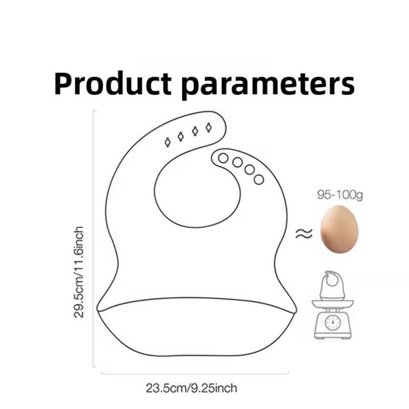 1PC Silicone Bibs For Kids Newborn Baby Feeding Tableware Waterproof Baby Bibs For Toddler Feedings Bibs Burp Cloths Baby Stuff