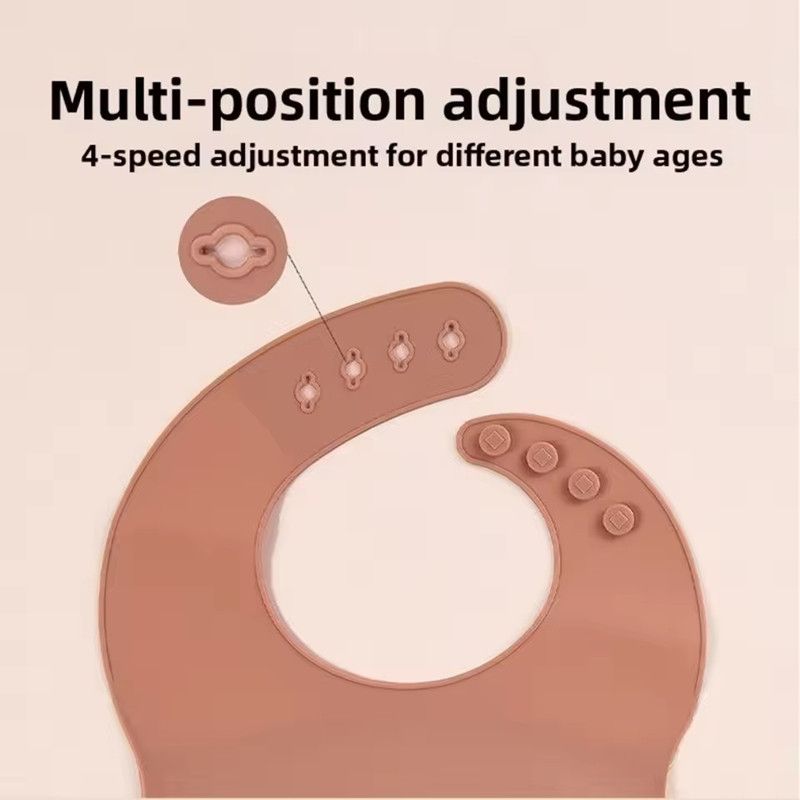 1PC Silicone Bibs For Kids Newborn Baby Feeding Tableware Waterproof Baby Bibs For Toddler Feedings Bibs Burp Cloths Baby Stuff