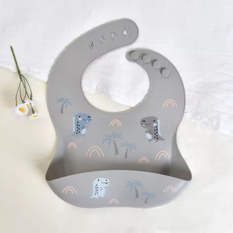 1PC Silicone Bibs For Kids Newborn Baby Feeding Tableware Waterproof Baby Bibs For Toddler Feedings Bibs Burp Cloths Baby Stuff