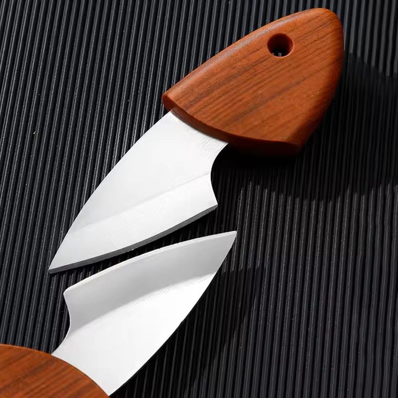 1PC Portable Camping Mini Knife High Hardness Small Fat Dolphin Knife Slicing Knife Practical Kitchen Utensils Fruit Knife