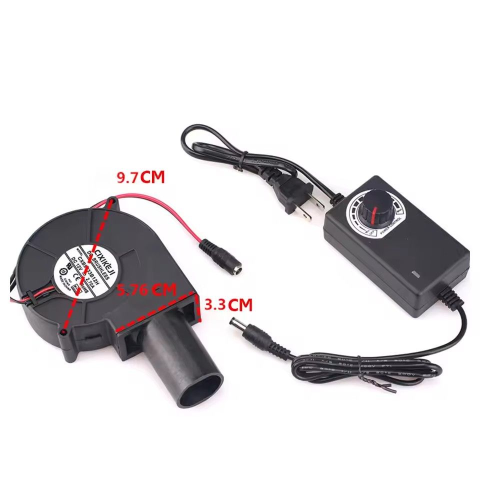 Adjustable Blower Fan For BBQ Heater Blower Air Blower Cooking Speed Controller Outdoor Portable Machine